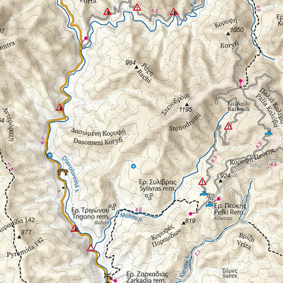 Geopsis Maps & Guides of Greece Rodopi (Rhodope) Mountains West 1:50.000 digital map