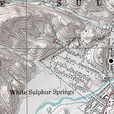 George Washington & Jefferson National Forest White Sulphur Springs digital map