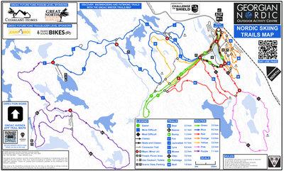 GNOAC Nordic Ski Trails Map Preview 1