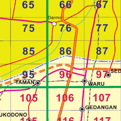 Georof Map Services Metropolitan Jatim digital map