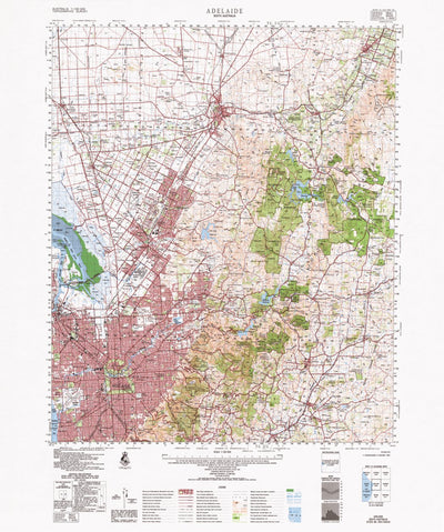 Geoscience Australia Adelaide (6628) digital map