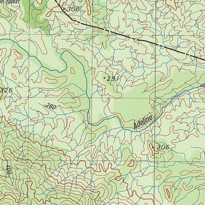 Geoscience Australia Adeline Creek (7965-4) digital map