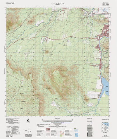 Geoscience Australia Alice River (8259-3) digital map