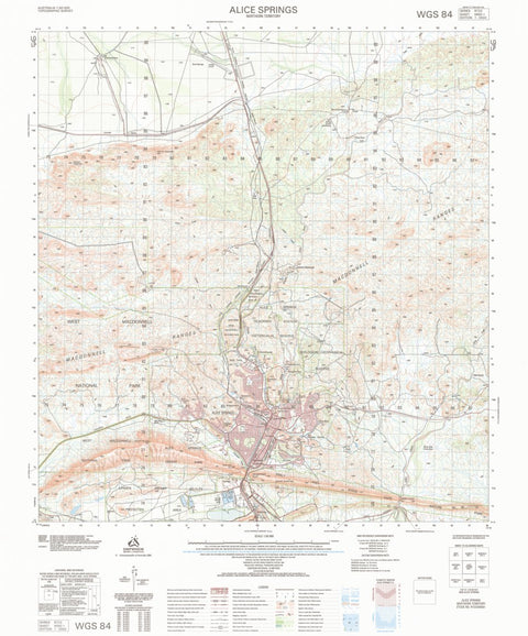 Geoscience Australia Alice Springs (5650-1) digital map