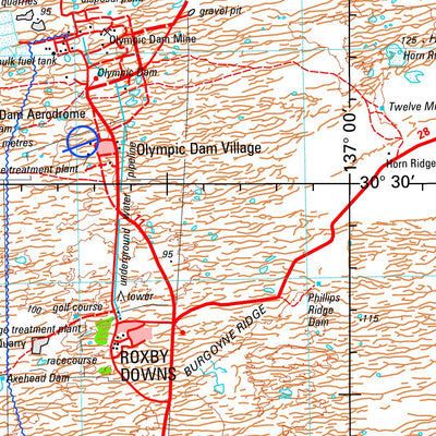 Geoscience Australia Andamooka SH53 - 12 digital map