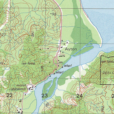 Geoscience Australia Ayton (7966-2) digital map