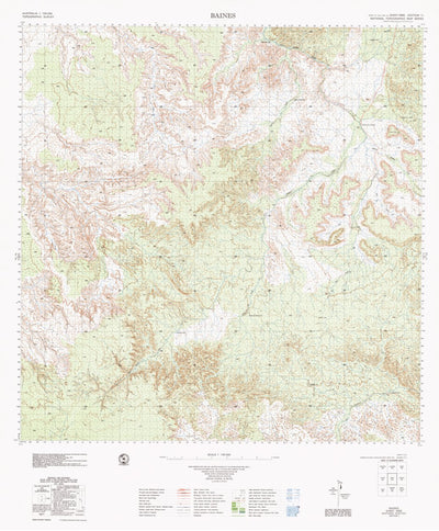 Geoscience Australia Baines (4965) digital map