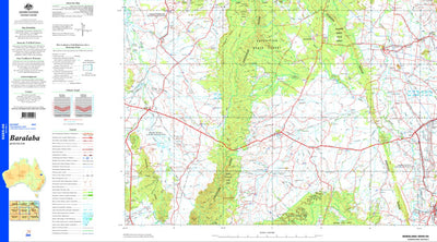 Geoscience Australia Baralaba SG55 - 04 digital map