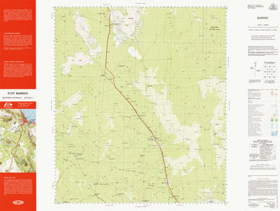 Geoscience Australia Bardoc (3137) digital map