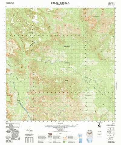 Geoscience Australia Barra Barrac (4966-2) digital map