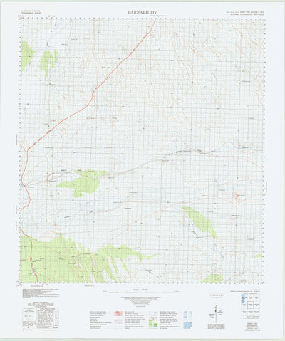 Geoscience Australia Barrabiddy (1750) digital map