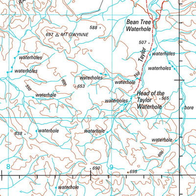 Geoscience Australia Barrow Creek SF53 - 06 digital map