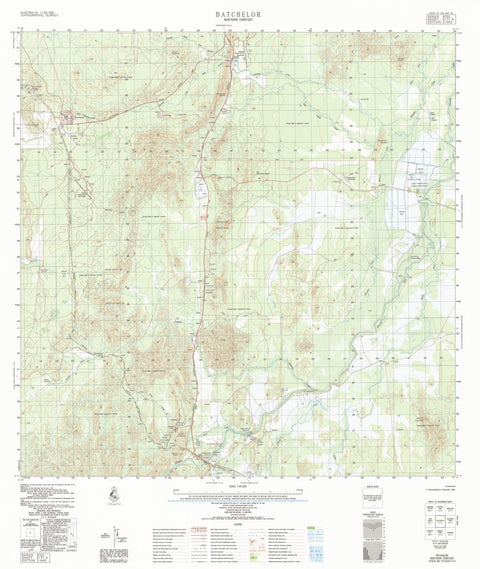 Geoscience Australia Batchelor (5171-4) digital map