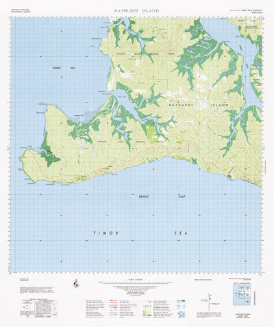 Geoscience Australia Bathurst Island (4974) digital map