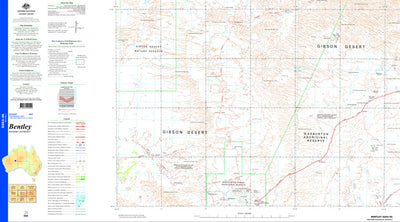 Geoscience Australia Bentley SG52 - 05 digital map