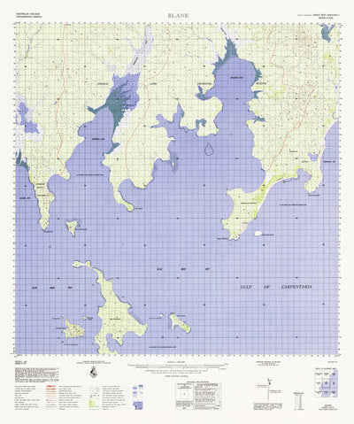 Geoscience Australia Blane (6171) digital map