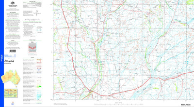 Geoscience Australia Boulia SF54 - 10 digital map