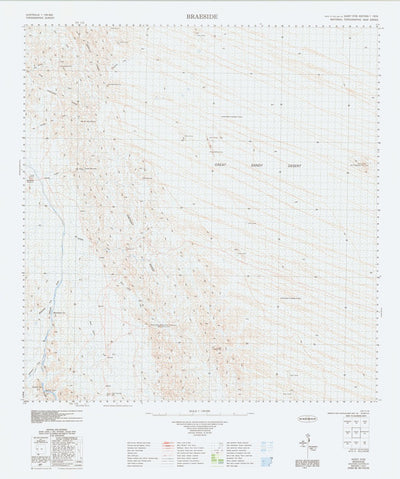 Geoscience Australia Braeside (3155) digital map
