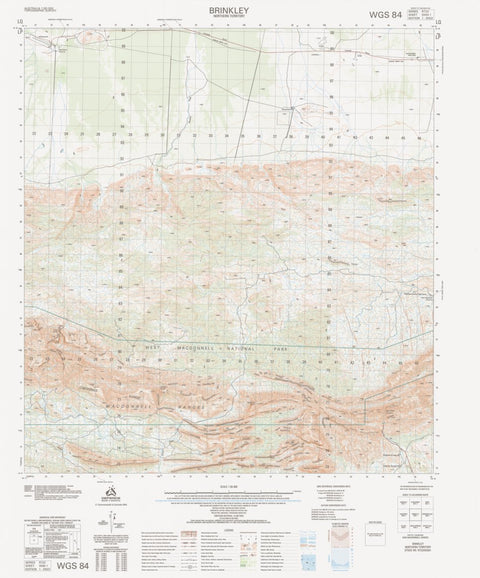 Geoscience Australia Brinkley (5550-1) digital map