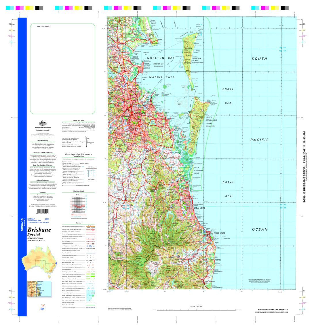Brisbane Special - SG56-15 Map by Geoscience Australia | Avenza Maps