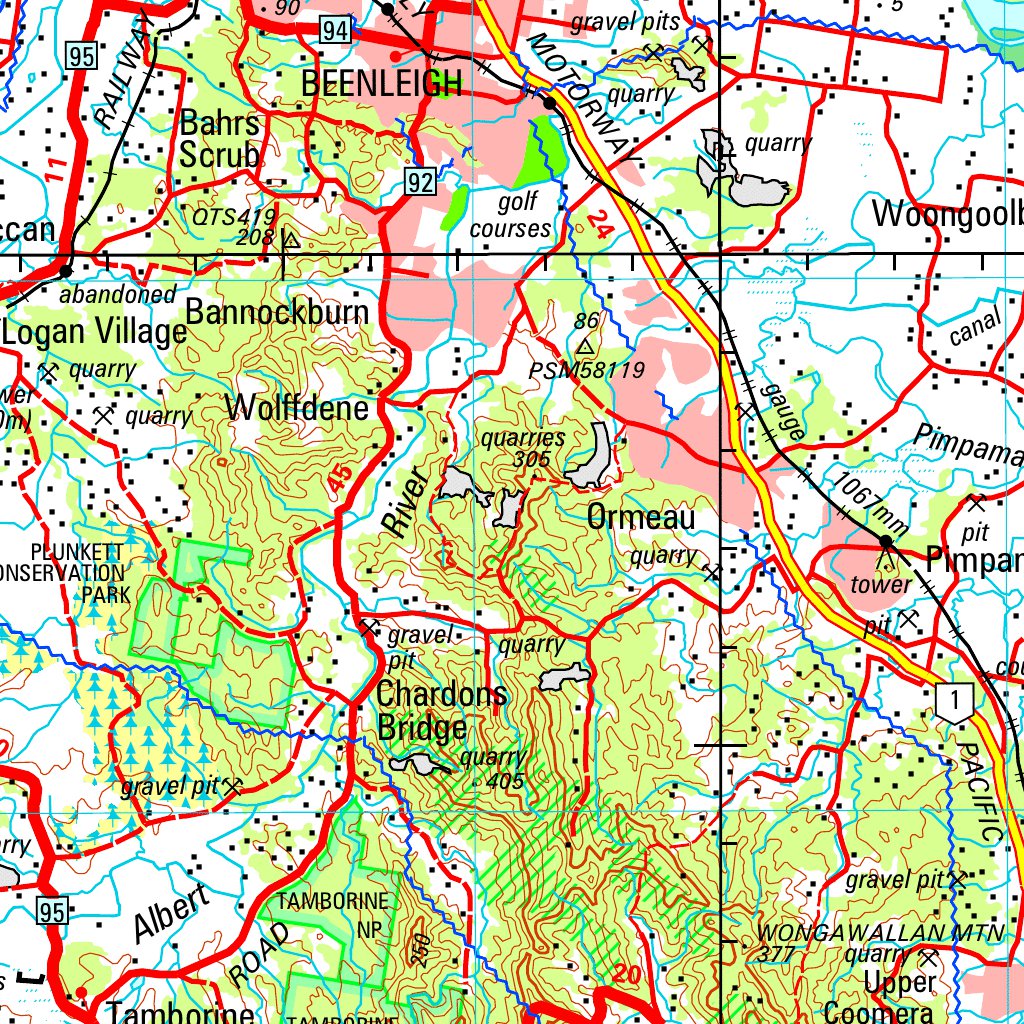 Brisbane Special - SG56-15 Map by Geoscience Australia | Avenza Maps