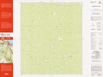 Geoscience Australia Bronzite Ridge (3133) digital map