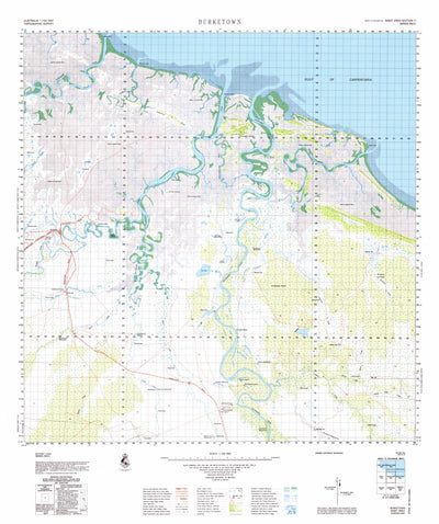 Geoscience Australia Burketown (6862) digital map