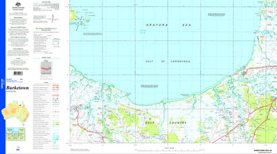 Geoscience Australia Burketown SE54 - 06 digital map