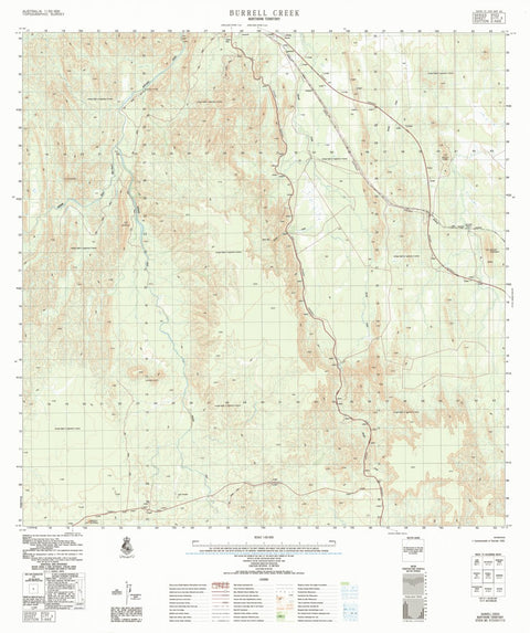 Geoscience Australia Burrell Creek (5171-3) digital map
