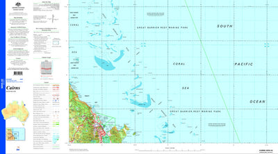 Geoscience Australia Cairns - SE55-02 digital map