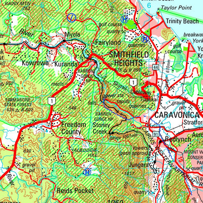 Geoscience Australia Cairns - SE55-02 digital map