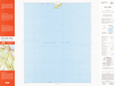 Geoscience Australia Cape Knob (2728) digital map