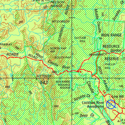 Geoscience Australia Cape Weymouth SD54 - 04 digital map