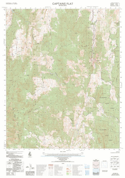 Geoscience Australia Captains Flat (8726-1) digital map