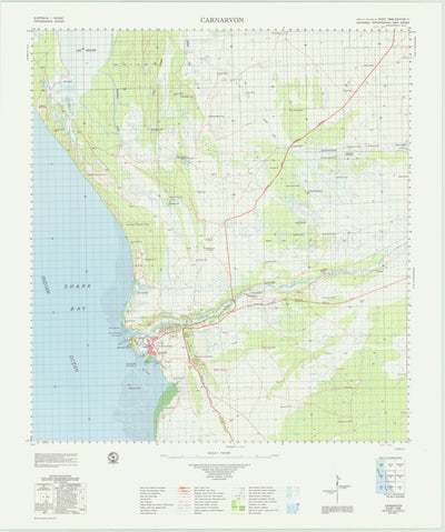 Geoscience Australia Carnarvon (1648) digital map