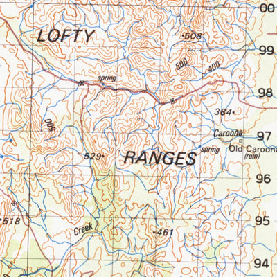 Geoscience Australia Caroona (6731) digital map