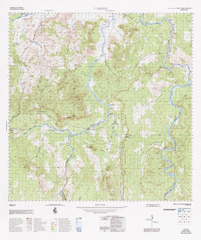 Geoscience Australia Carson (4268) digital map