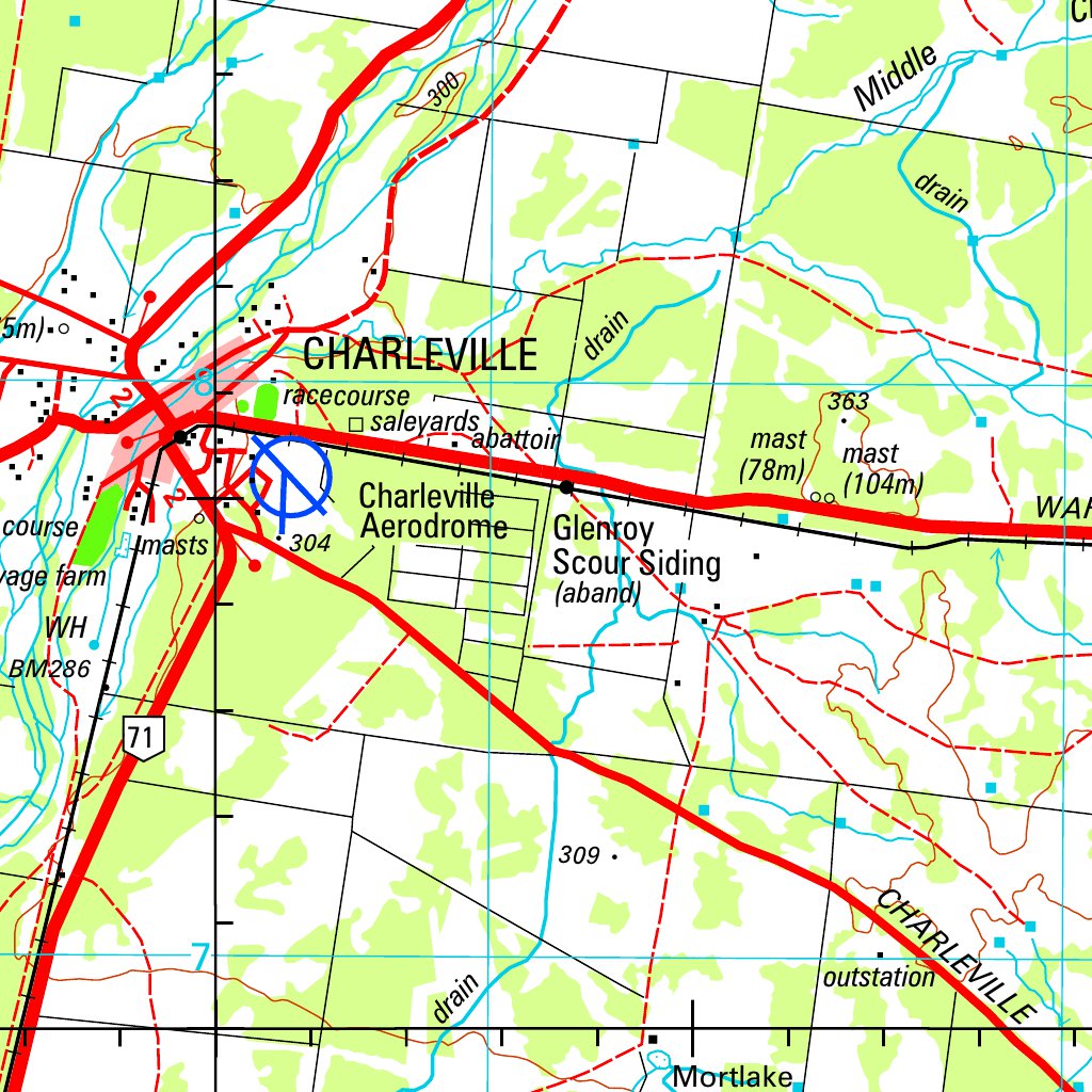 Charleville SG55 - 10 Map by Geoscience Australia | Avenza Maps
