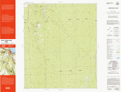 Geoscience Australia Cheritons Find (2834) digital map