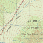 Geoscience Australia Chester Pass (2529-3) digital map