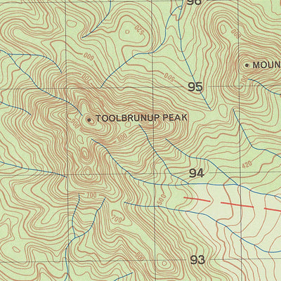 Geoscience Australia Chester Pass (2529-3) digital map