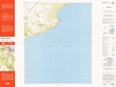 Geoscience Australia Cheyne (2628) digital map