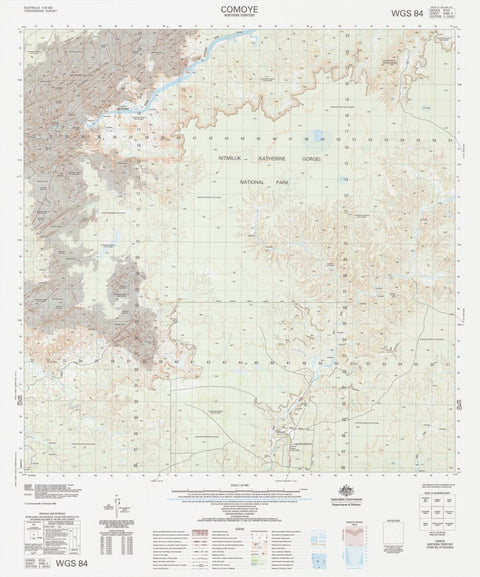 Geoscience Australia Comoye (5469-3) digital map