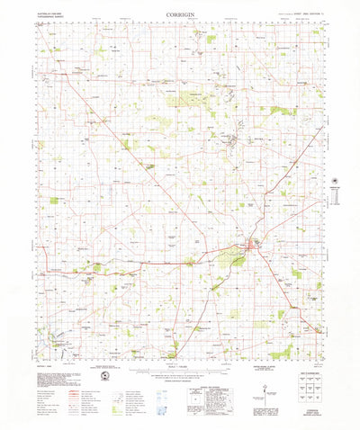 Geoscience Australia Corrigin (2433) digital map