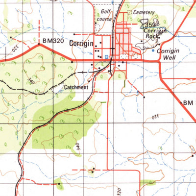 Geoscience Australia Corrigin (2433) digital map