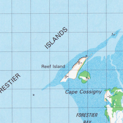 Geoscience Australia Cossigny (2457) digital map