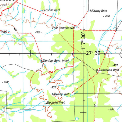 Geoscience Australia Cue SG50 - 15 digital map