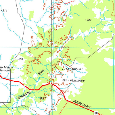 Geoscience Australia Daly Waters SE53 - 01 digital map