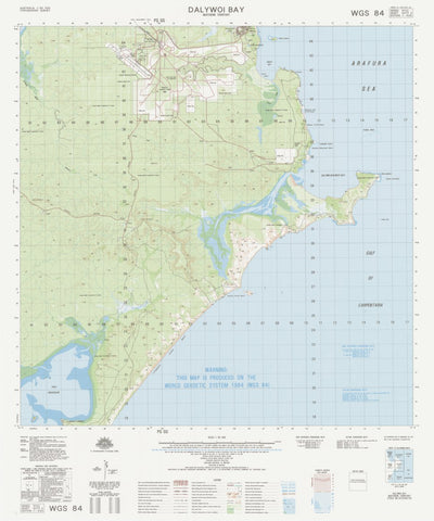 Geoscience Australia Dalywoi Bay (6273-2) digital map