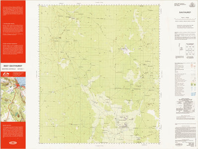 Geoscience Australia Davyhurst (3037) digital map
